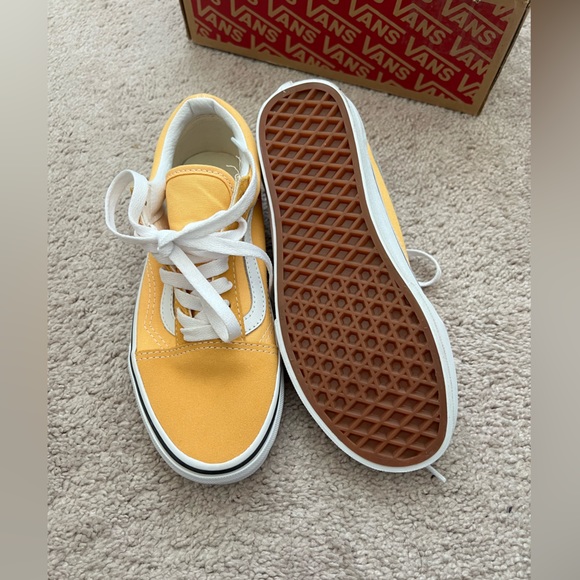 New Old Skool Flax Yellow Vans Skate Casual shoes - Picture 11 of 15